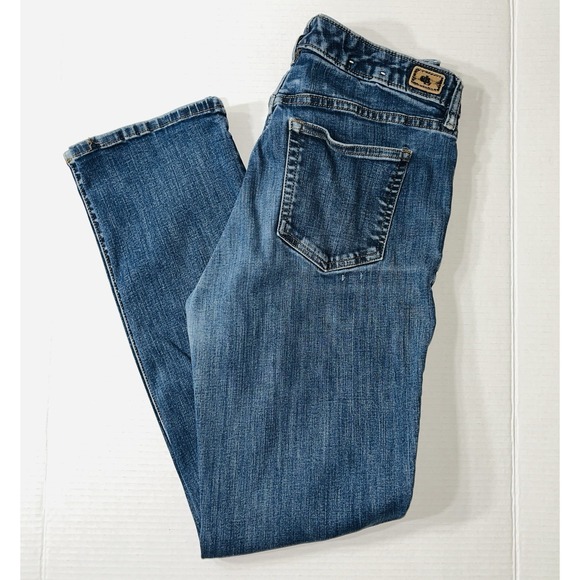 Lauren Ralph Lauren Jeans Women's‎ 8 Blue Premier Straight Fit Preppy Academia - Picture 1 of 8